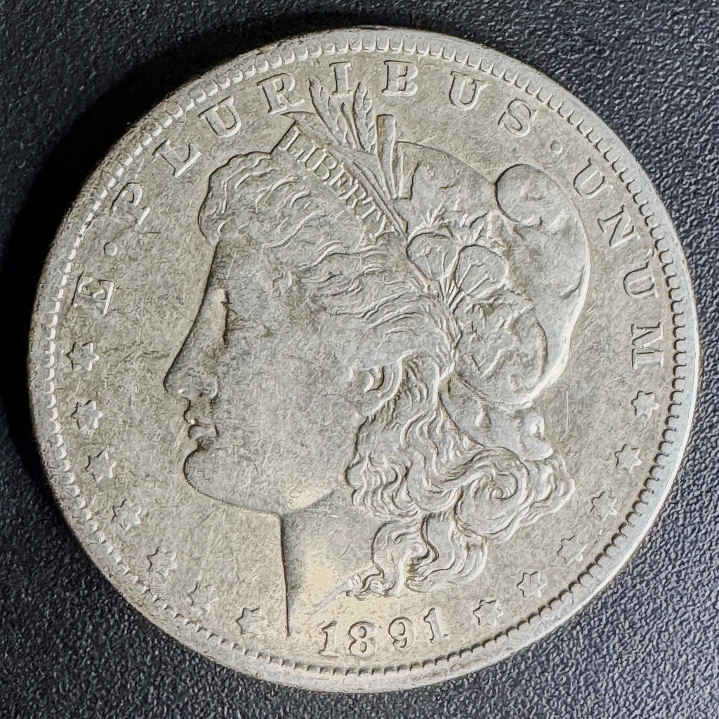 Morgan Silver Dollar (1878–1921) — 90% Silver (Random Year / VF+)