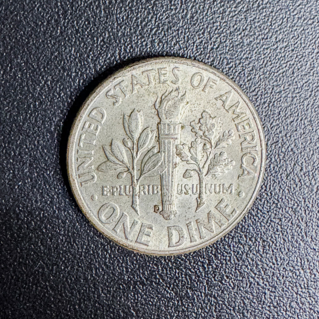 Roosevelt Dime (1946–1964) — 90% Silver (Random Year / VF+)